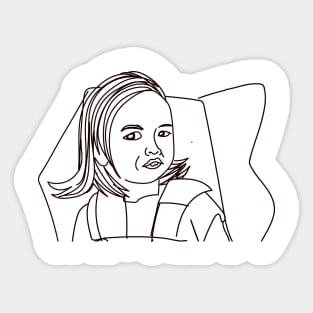 Side Eyeing Chloe Meme Sticker